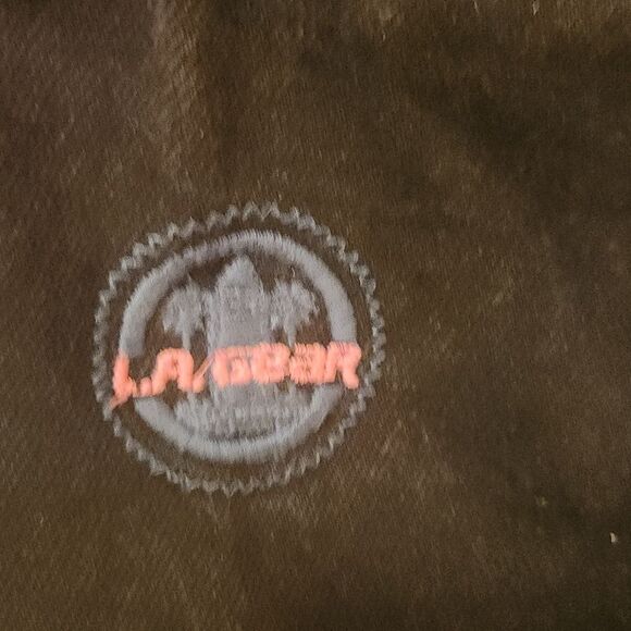 VINTAGE LA GEAR Black Denim Crop Jacket with Sequin Car Design - Picture 6 of 6